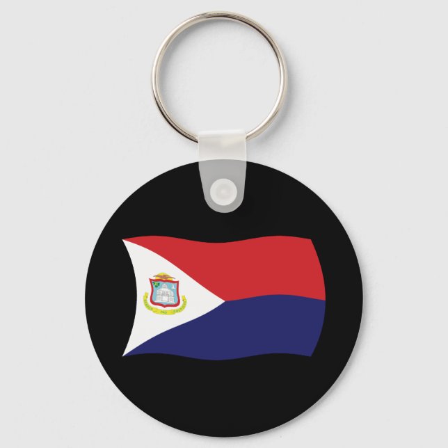 Porte-clés Drapeau de Saint-Martin (Recto)