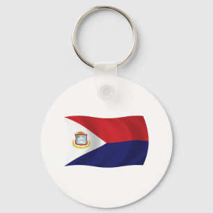 Porte-clés Drapeau de Saint-Martin