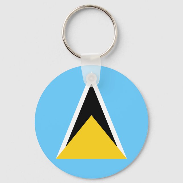 Porte-clés Drapeau de Sainte-Lucie (Recto)