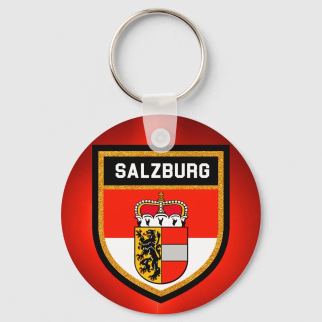 Porte-clés Drapeau de Salzbourg (Recto)