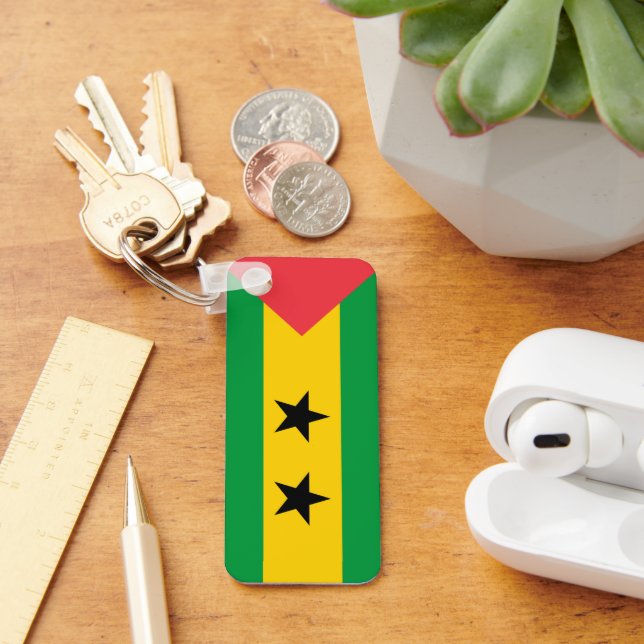 Porte-clés Drapeau de São Tomé e Príncipe (Bureau)