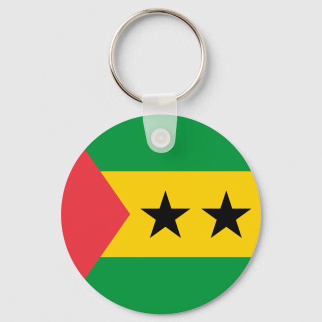 Porte-clés Drapeau de Sao Tomé-et-Principe (Recto)