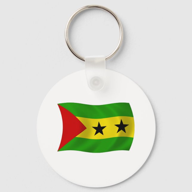Porte-clés Drapeau de Sao Tomé-et-Principe (Recto)