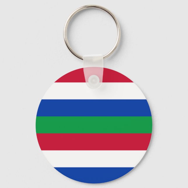 Porte-clés Drapeau de Schiermonnikoog (Recto)