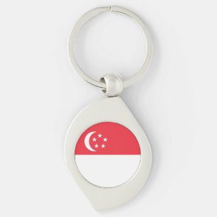 Porte-clés Drapeau de Singapour