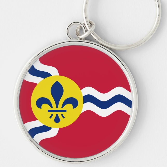 Porte-clés Drapeau de St. Louis, Missouri (Devant)