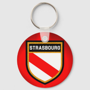 Porte-clés Drapeau de Strasbourg