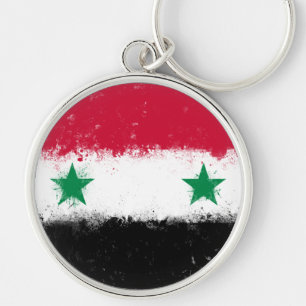 Porte-clés Drapeau de Syrie