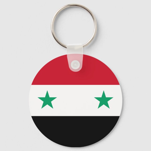 Porte-clés Drapeau de Syrie (Recto)