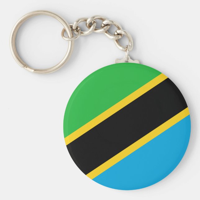 Porte-clés Drapeau de Tanzanie (Devant)