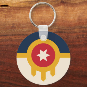Porte-clés Drapeau de Tulsa, Oklahoma