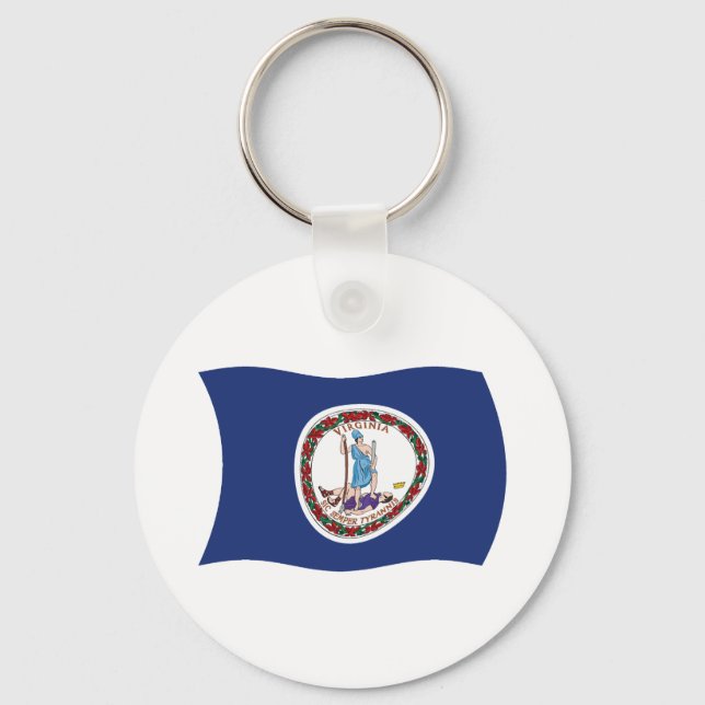 Porte-clés Drapeau de Virginie (Recto)