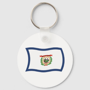 Porte-clés Drapeau de Virginie-Occidentale