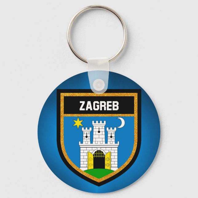 Porte-clés Drapeau de Zagreb (Recto)