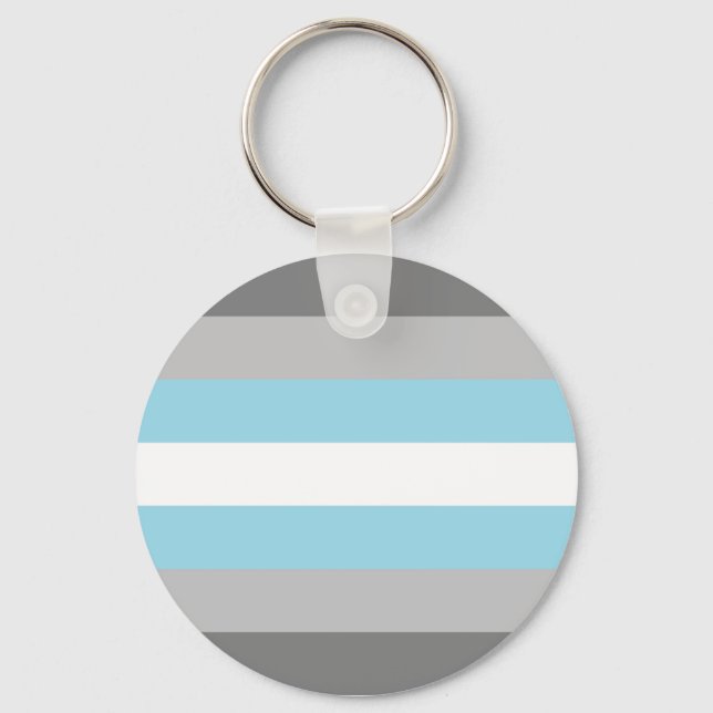 Porte-clés Drapeau Demigay LGBT (Recto)