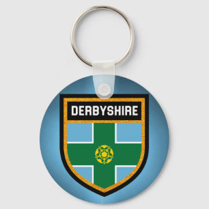 Porte-clés Drapeau Derbyshire