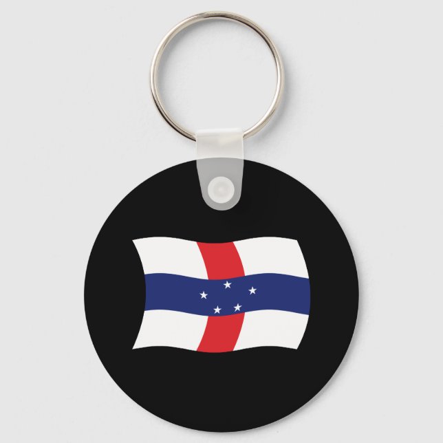Porte-clés Drapeau des Antilles néerlandaises (Recto)