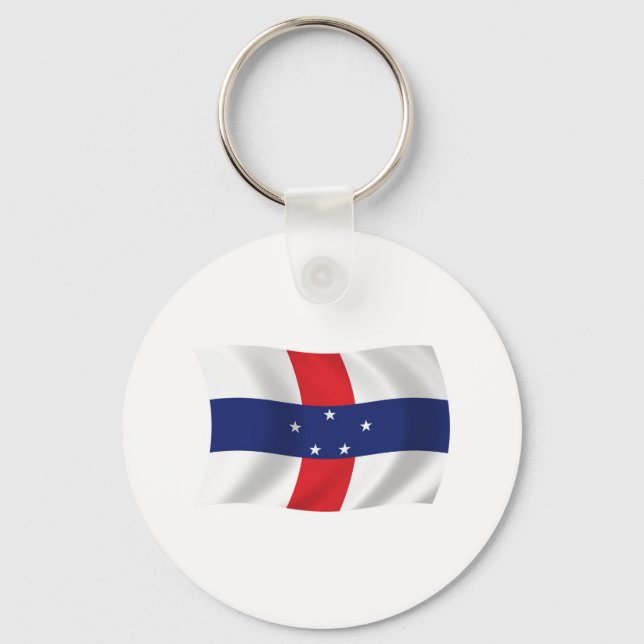 Porte-clés Drapeau des Antilles néerlandaises (Recto)