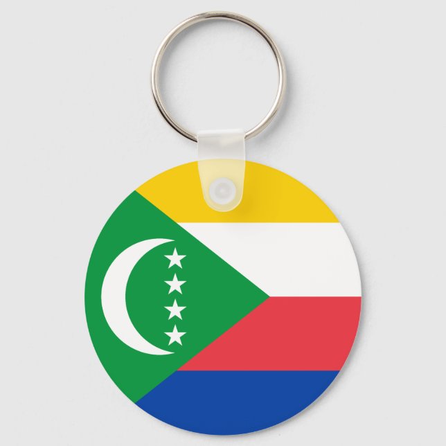 Porte-clés Drapeau des Comores (Recto)