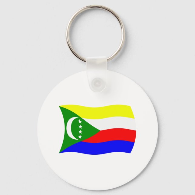 Porte-clés Drapeau des Comores (Recto)