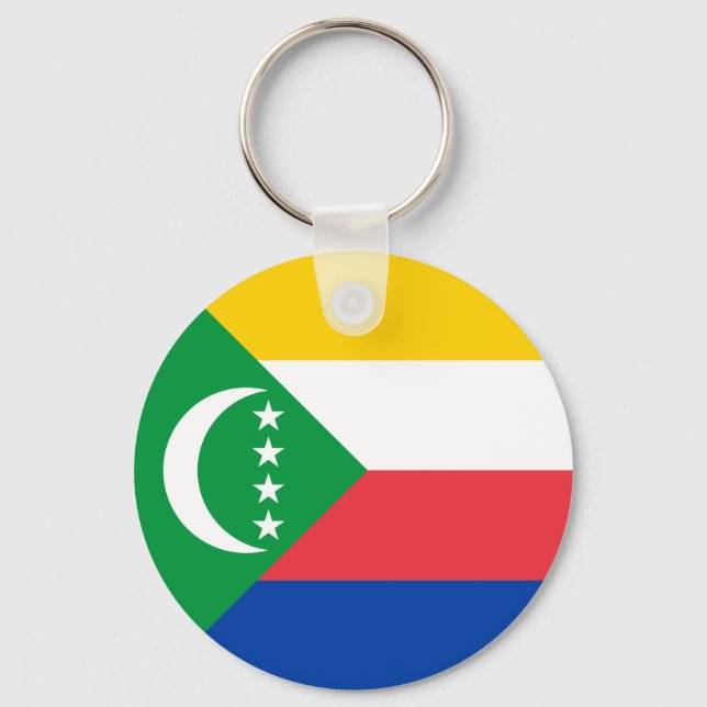 Porte-clés Drapeau des Comores (Recto)