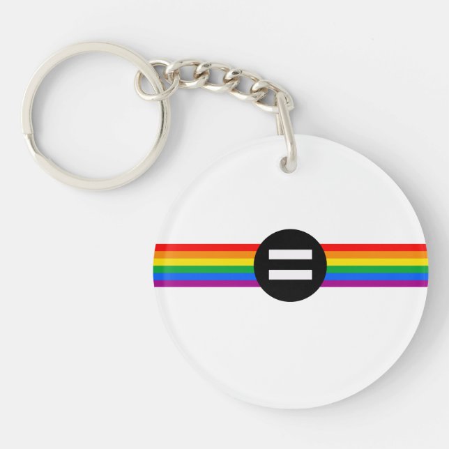 Porte-clés Drapeau des droits des homosexuels (Devant)