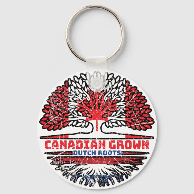 Porte-clés Drapeau des Eaux Profondes du Canada Pays-Bas (Recto)