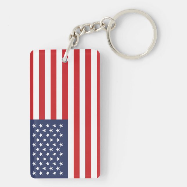 Porte-clés Drapeau des États-Unis (Dos)