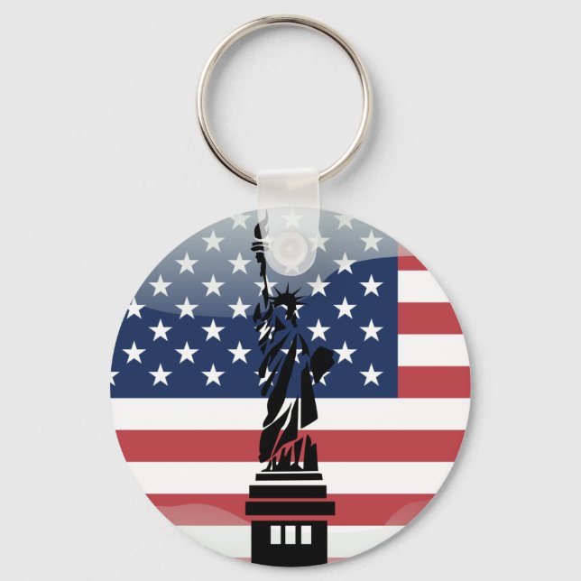 Porte-clés Drapeau des États-Unis (Recto)