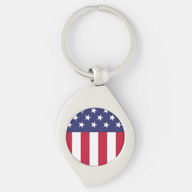 Porte-clés Drapeau des États-Unis d'Amérique (Devant)