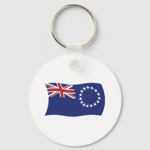 Porte-clés Drapeau des Îles Cook