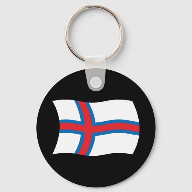 Porte-clés Drapeau des Îles Féroé (Recto)