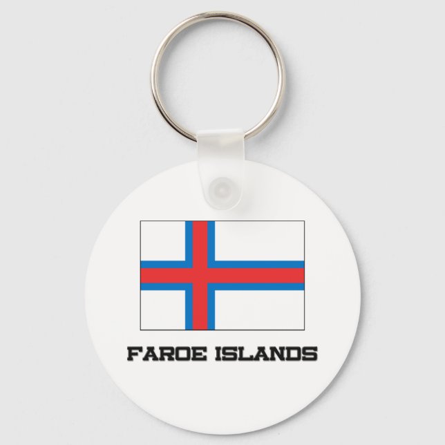 Porte-clés Drapeau des îles Féroé (Recto)