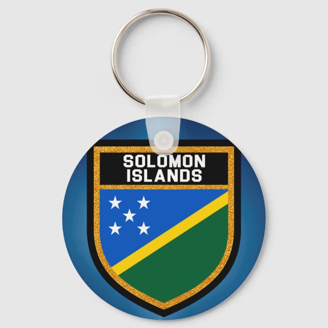 Porte-clés Drapeau des Îles Salomon (Recto)