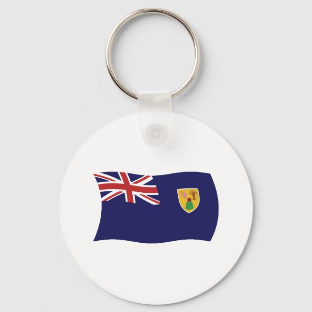 Porte-clés Drapeau des îles Turques-et-Caïques (Recto)