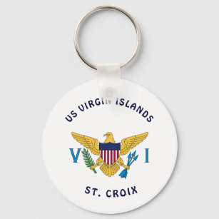 Porte-clés Drapeau des îles Vierges américaines St. Croix USV