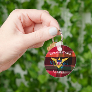 Porte-clés Drapeau des îles Vierges américaines Ste Croix USV