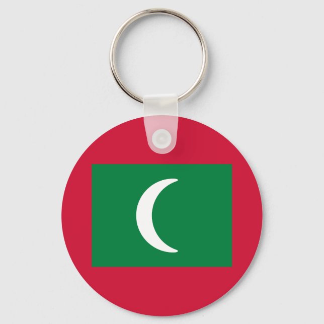 Porte-clés Drapeau des Maldives (Recto)
