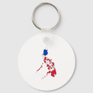 Porte-clés Drapeau des Philippines sur la carte