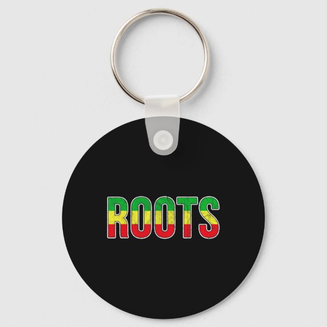 Porte-clés Drapeau des racines afro-américaines - Black Histo (Recto)