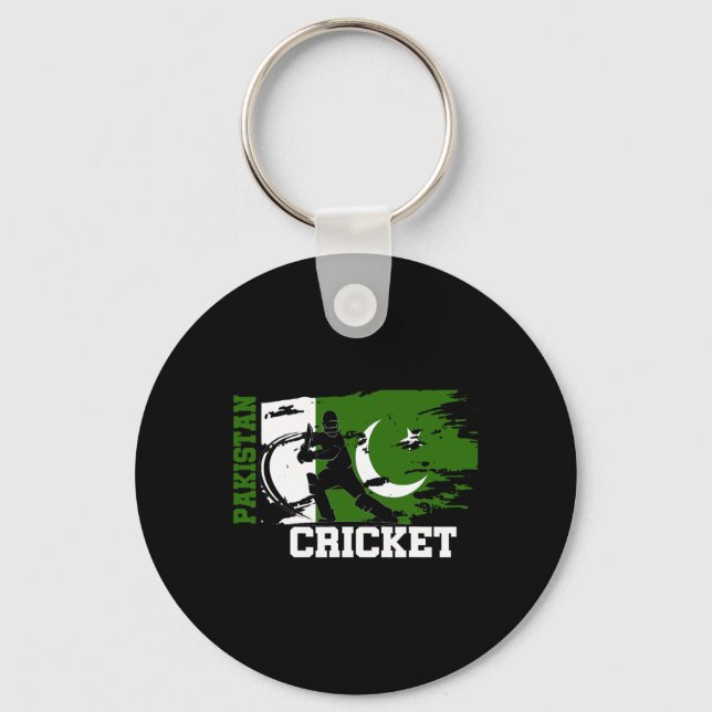Porte-clés Drapeau des Supporters de Cricket Pakistan Cricket (Recto)