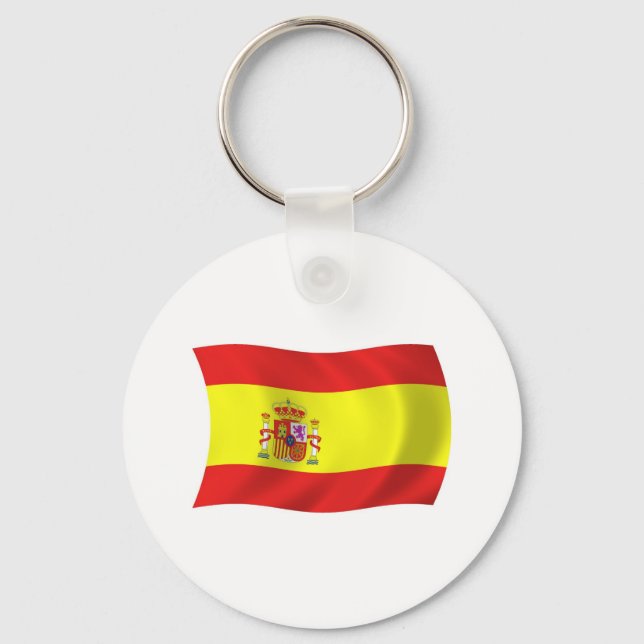 Porte-clés Drapeau d'Espagne (Recto)