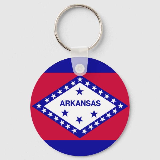 Porte-clés Drapeau d'État de l'Arkansas (Recto)