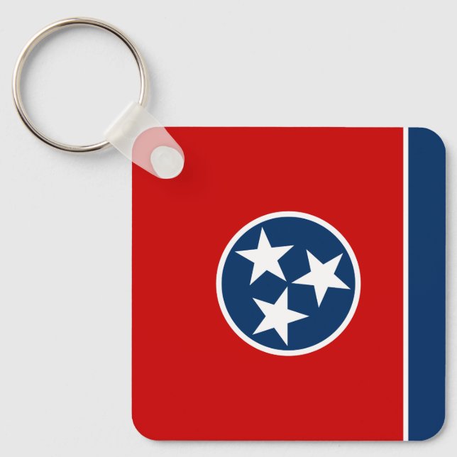 Porte-clés Drapeau d'état du Tennessee (Recto)