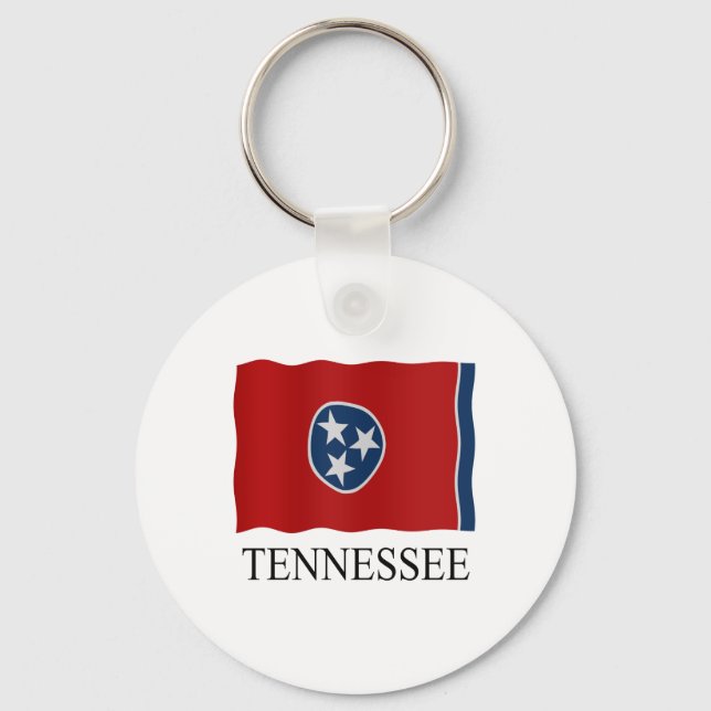 Porte-clés Drapeau d'état du Tennessee (Recto)