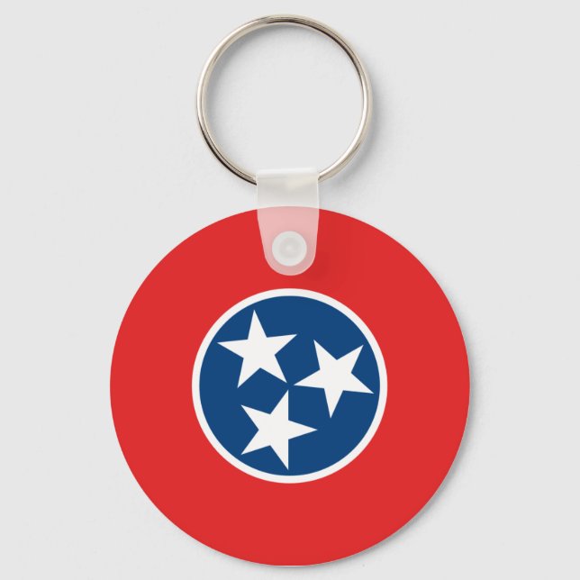 Porte-clés Drapeau d'état du Tennessee (Recto)