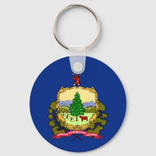 Porte-clés Drapeau d'état du Vermont