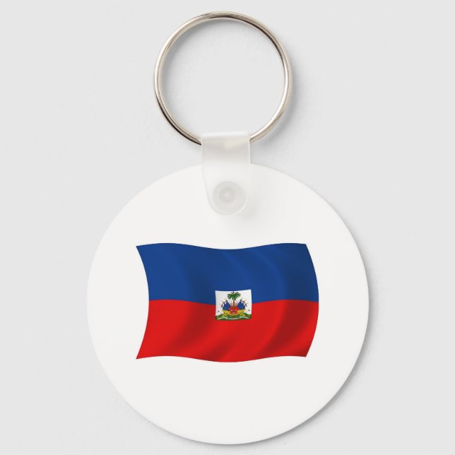 Porte-clés Drapeau d'Haïti (Recto)