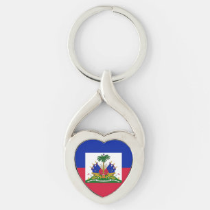 Porte-clés Drapeau d'Haïti
