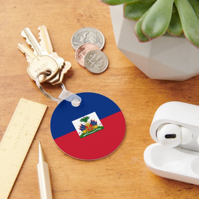 Porte-clés Drapeau d'Haïti (Bureau)